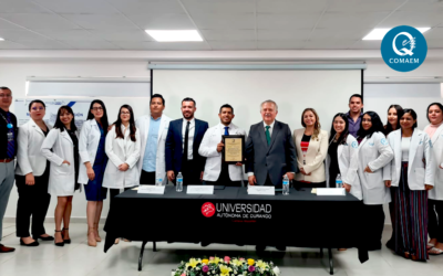Entrega de Constancia al Programa Educativo de Médico General de la Escuela de Medicina de la Universidad Autónoma de Durango (UAD), Campus Mazatlán