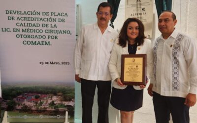 COMAEM felicita al Programa Académico de Médico Cirujano que se imparte en la División Académica Multidisciplinaria de Comalcalco de la Universidad Juárez Autónoma de Tabasco por lograr la acreditación internacional.